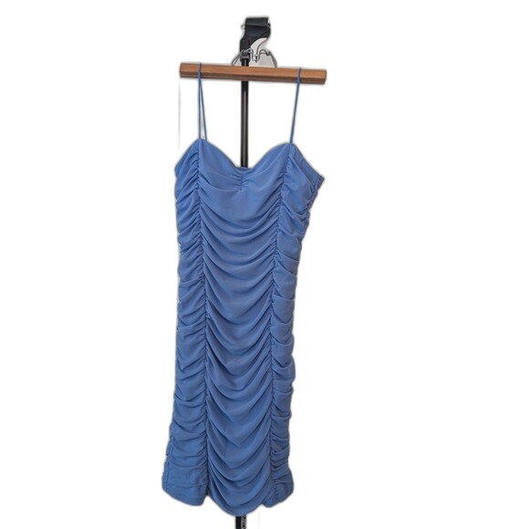 Forever 21 Women's Stretch Mini Dress Blue Size Medium - Picture 2 of 6